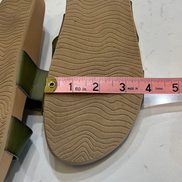 Reef Vista Double Strap Slide Sandals – Green Vegan Leather - Picture 8 of 8